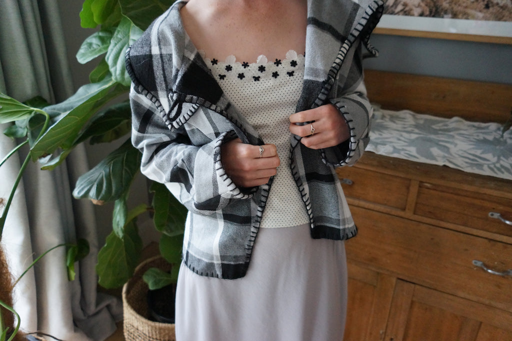 Bobby Jacket - Black, Grey & White