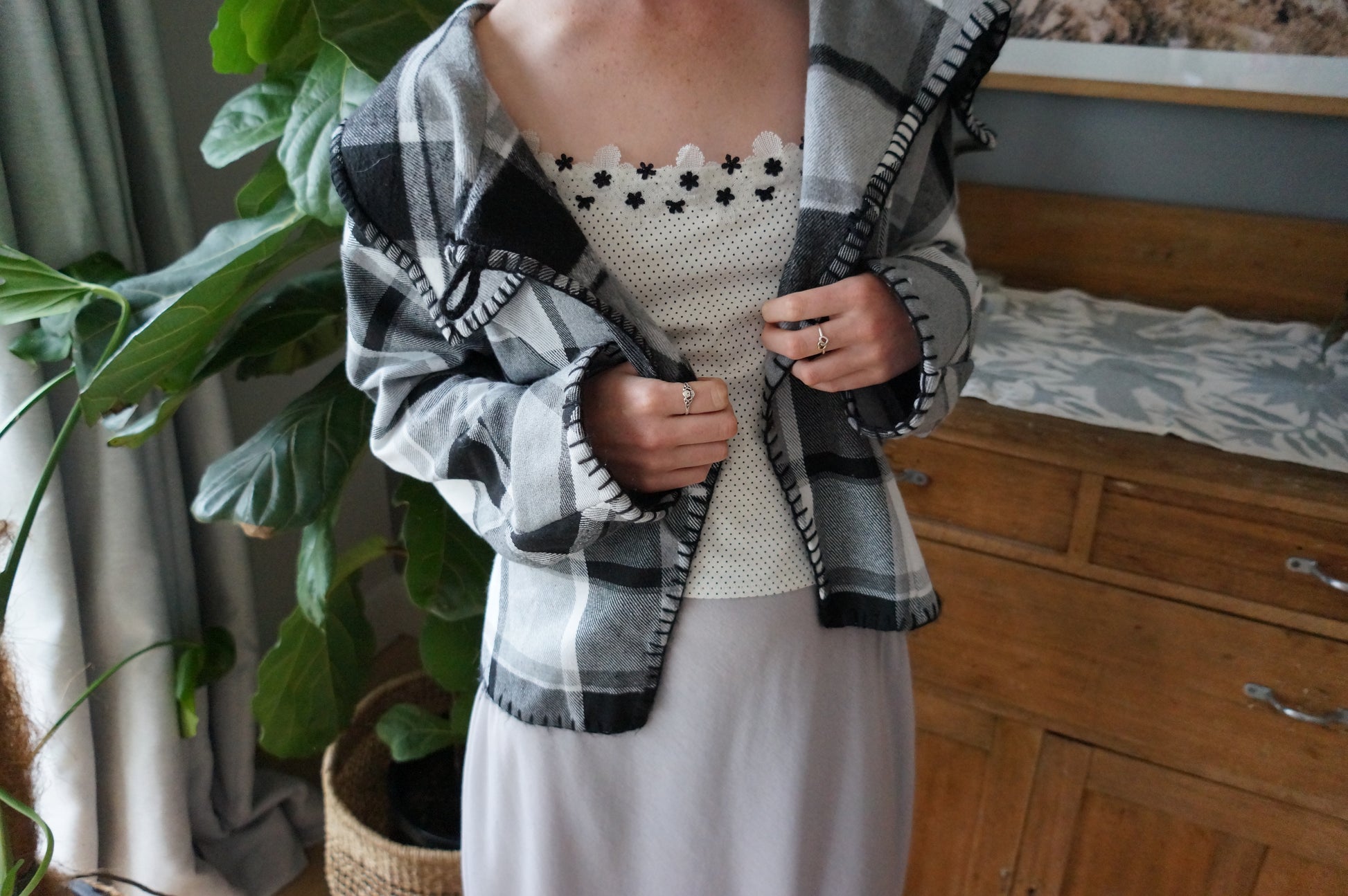 Bobby Jacket - Black, Grey & White