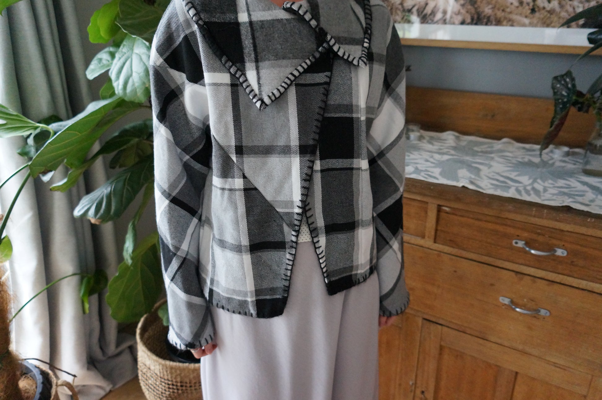 Bobby Jacket - Black, Grey & White