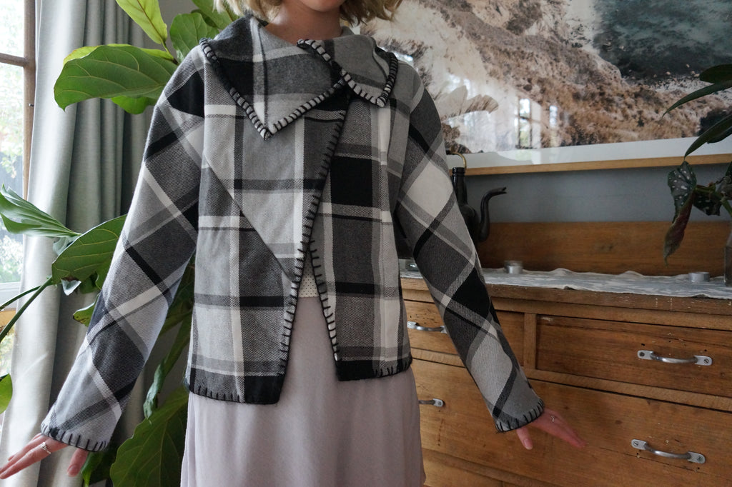 Bobby Jacket - Black, Grey & White