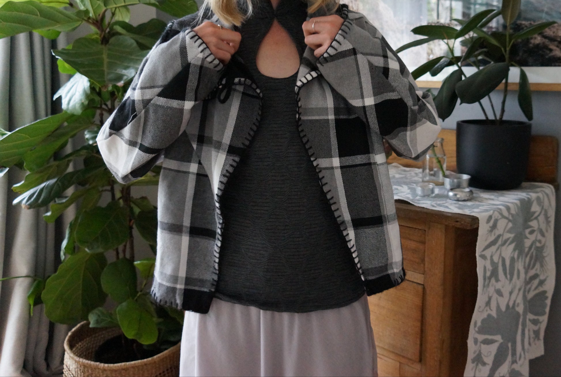 Bobby Jacket - Black, Grey & White