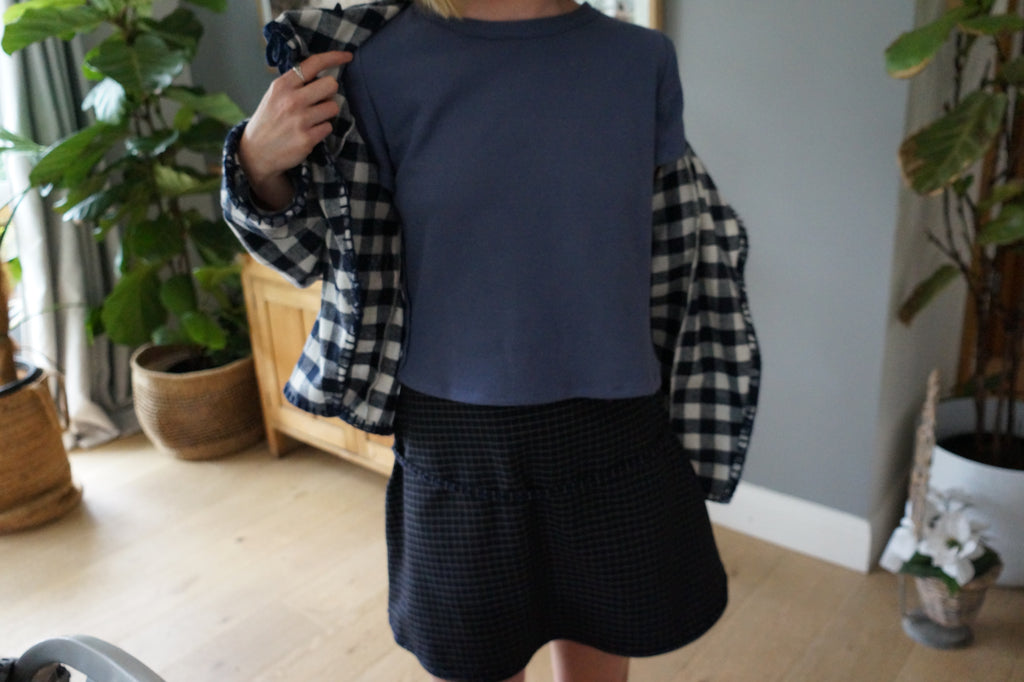 Bobby Jacket - Navy & White