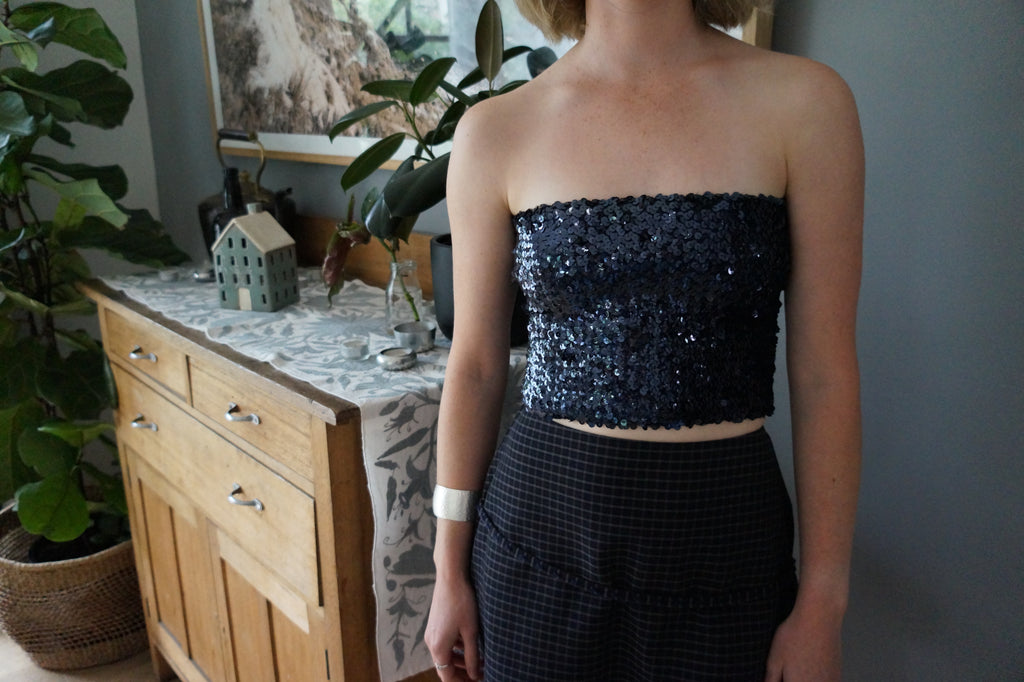 Lane Strapless - Navy