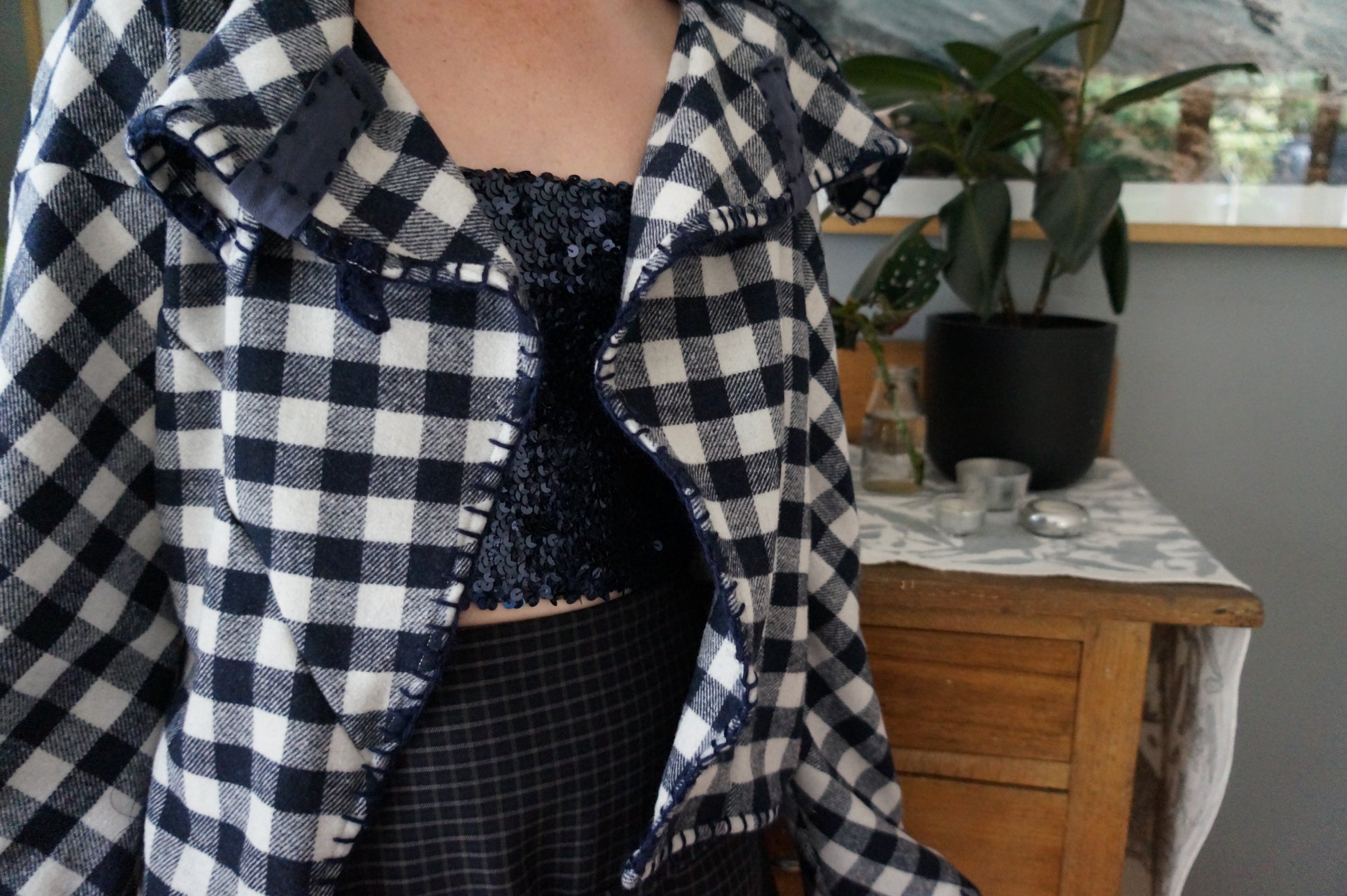 Lane Strapless - Navy