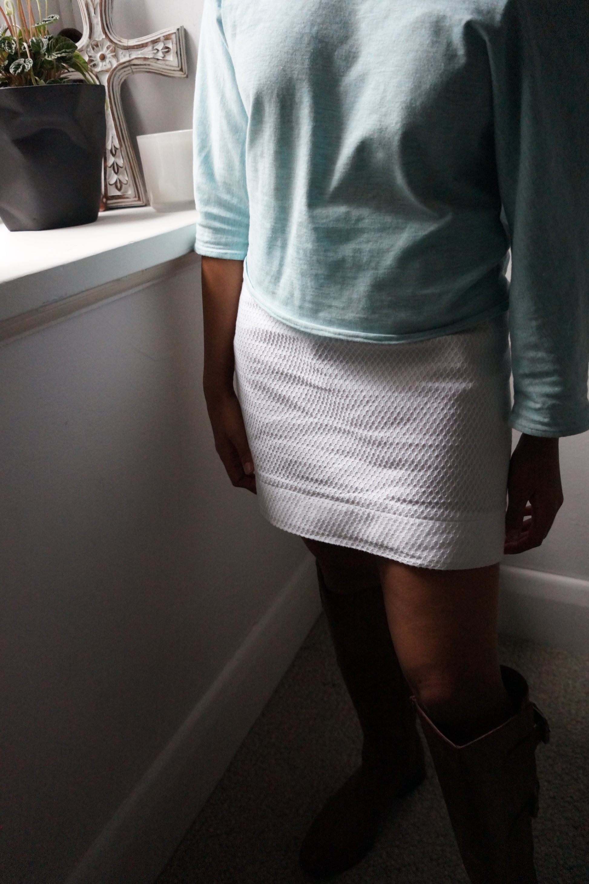 Vik Textured Mini Skirt