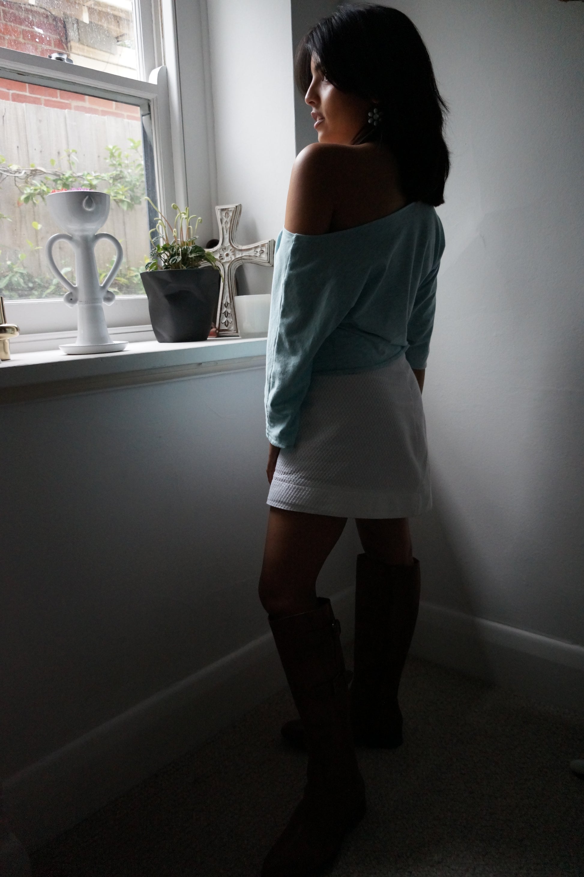 Vik Textured Mini Skirt