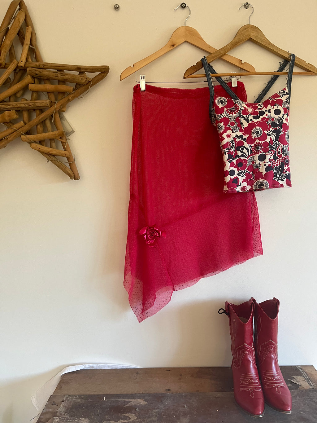 Carrie Midi Skirt - WATERMELON
