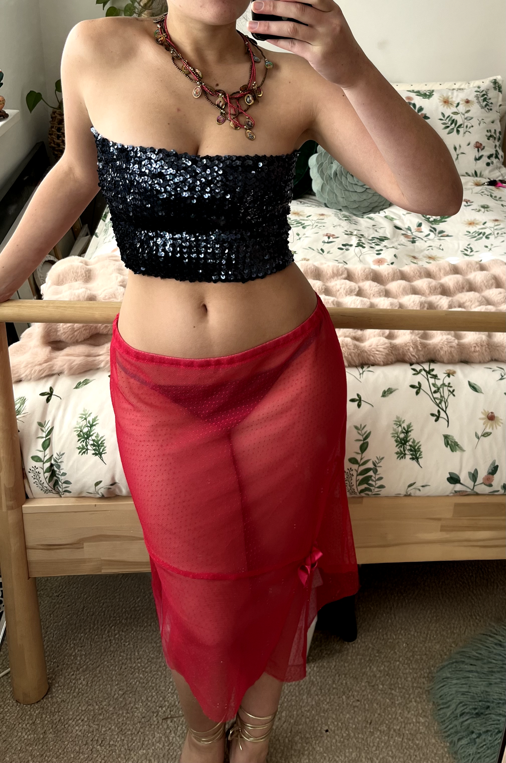 Carrie Midi Skirt - WATERMELON